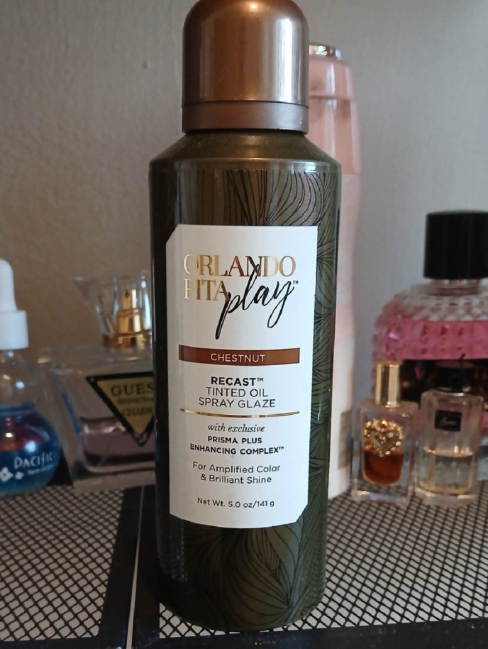 Play Recast Tinted Oil Spray Glaze - Chestnut